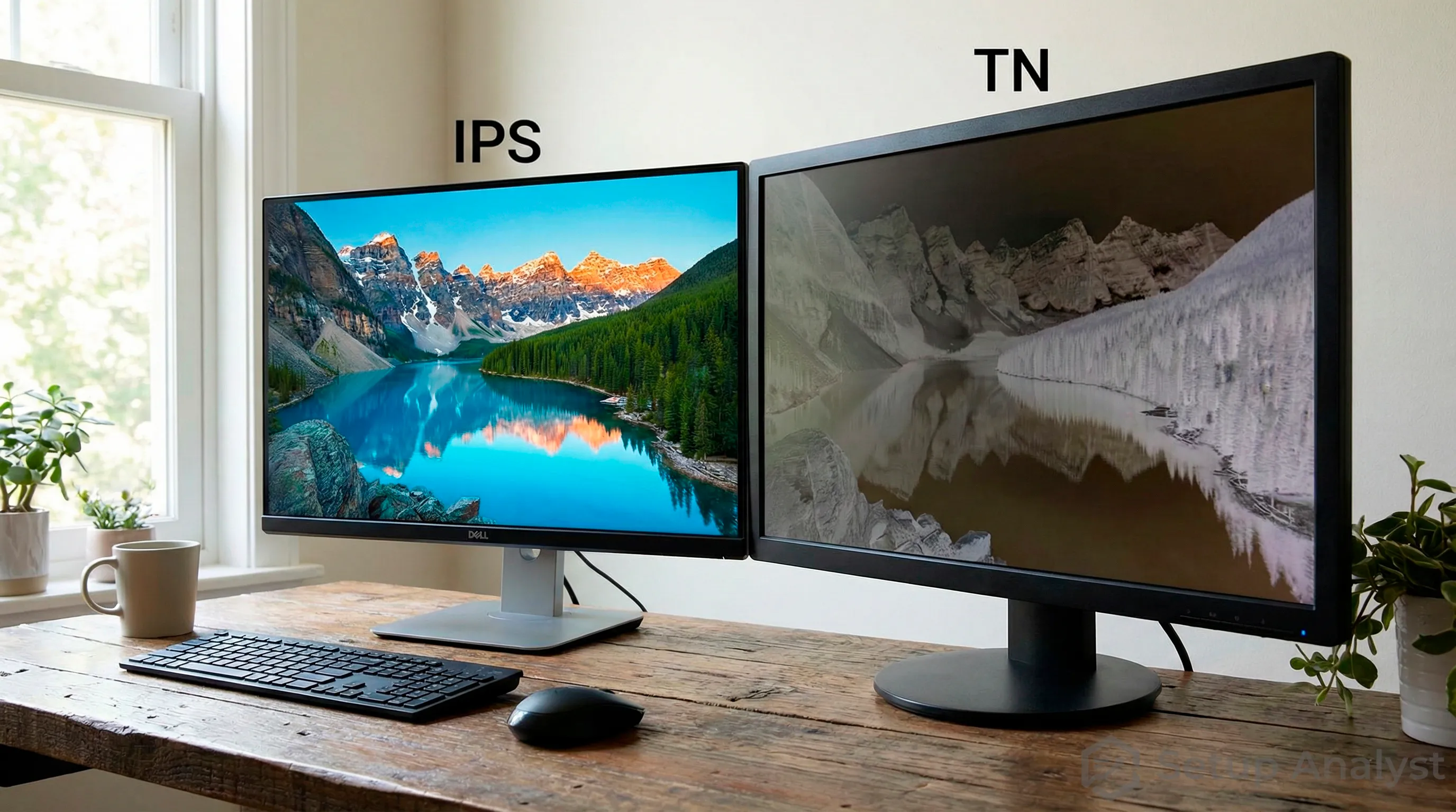 Comparativa IPS vs TN